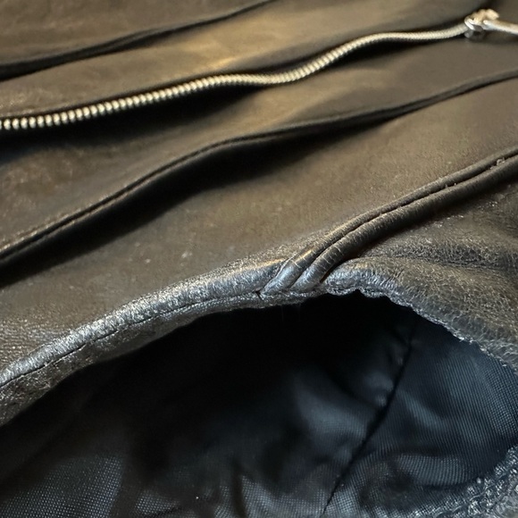 BANANA REPUBLIC | Genuine Black Leather Vintage Vest - Picture 7 of 7